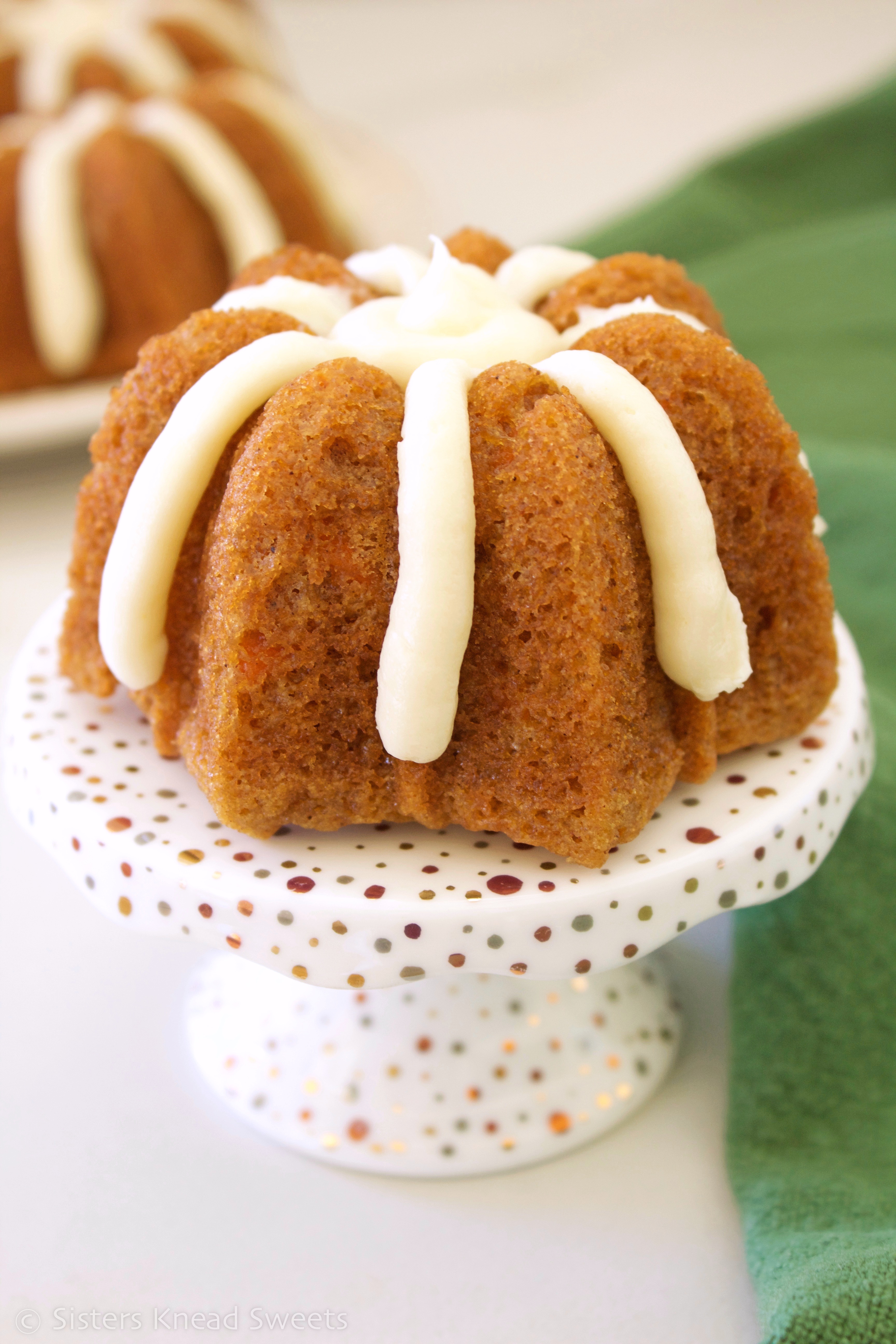 mini carrot bundt cakes pic 1 - Sisters Knead Sweets